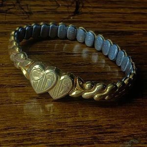 Vintage 1940’s Gold Speidel Sweetheart Expansion Bracelet